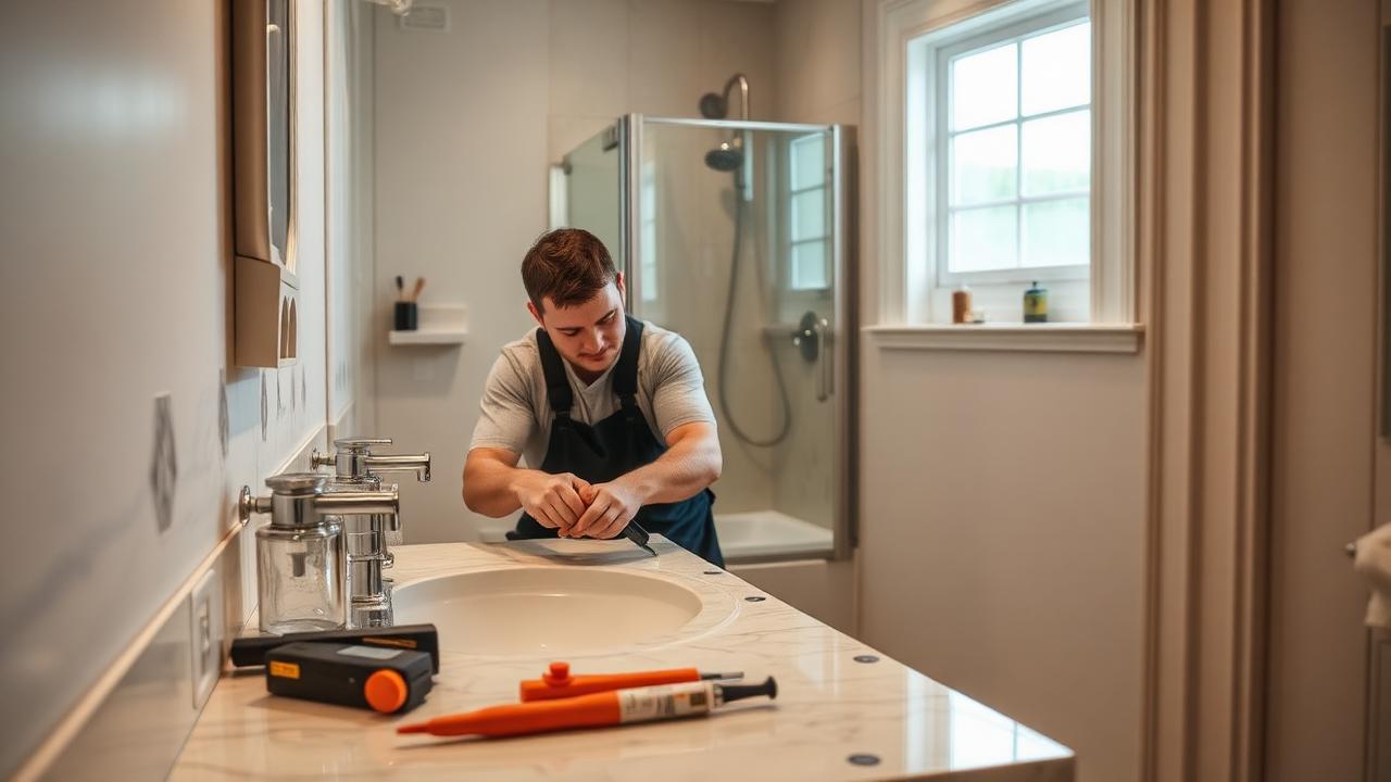 Renovatie kitwerk — vernieuwde naden, langere levensduur Vakman vervangt kitnaden tijdens badkamerrenovatie